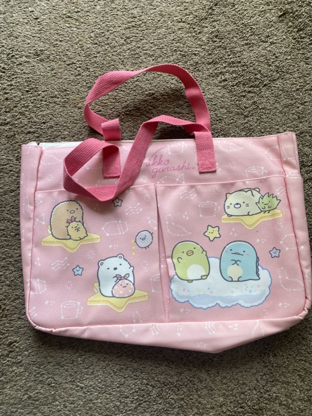 Sumikkogurashi Pink and Blue Character Tote Bags Japanese new - Picture 4 of 9